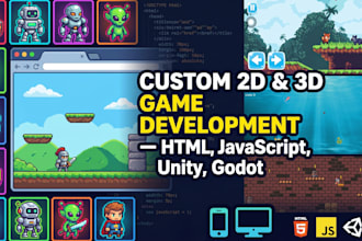 create 2d,3d HTML game javascript game or playable ads for your game