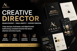 be your creative director for brand design visual strategy