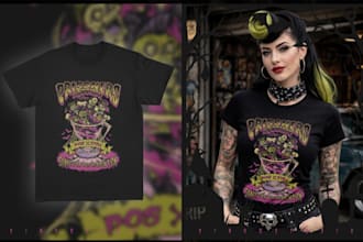 design creative t shirt artwork for your business
