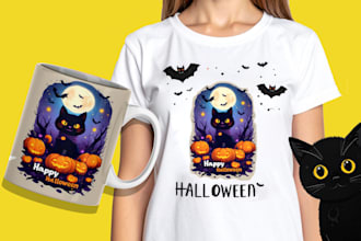 create  custom t shirt, mug, and merchandise svg designs