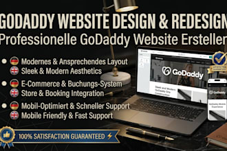create and revise your professional godaddy website