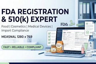 fda registration, food, cosmetic, import permit, fda compliance, 510k submission