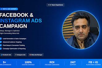 set up and manage facebook and instagram ad campaigns via meta ads manager