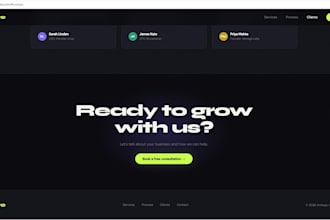landing page website design