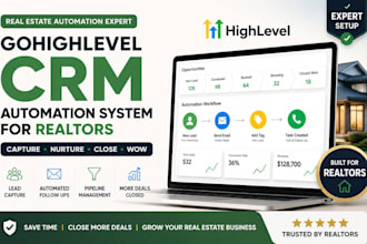 set up a gohighlevel CRM automation system realtors to turn leads into client