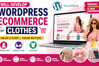 develop wordpress ecommerce for clothes