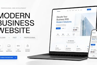 build a modern business website