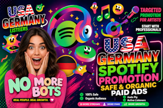 usa spotify music promotion, german spotify promotion
