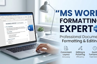 do professional ms word document formatting and editing