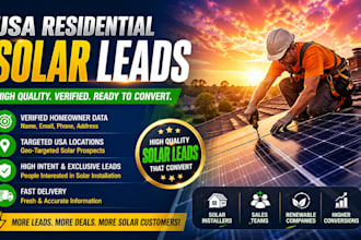 provide exclusive USA residential solar leads for installers