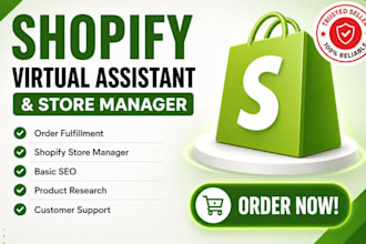 be shopify virtual assistant shopify store manager