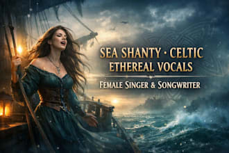sing sea shanty, irish celtic, medieval fantasy and ethereal folk songs