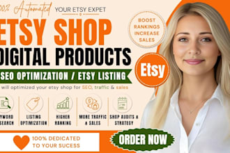design etsy digital products, etsy SEO for etsy digital product, etsy listing
