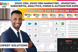 zoho crm zoho fsm marketing inventory subscription analytics forms automation
