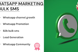 targeted b2b bulk sms, blast whatsapp channel,whatsapp community group member