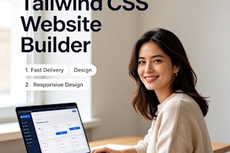 build a responsive tailwind CSS ,html website