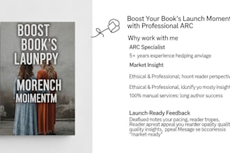 be your arc reader and read kindle book, goodreads kdp and honest review