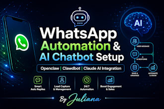 install openclaw set up clawdbot and create whatsapp automation with claude code