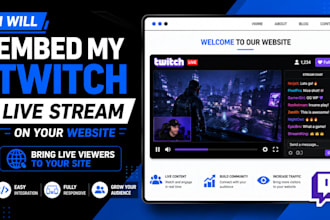 promote your twitch live stream to bring in more live viewers through embedding