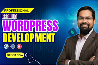 rebuild wordpress website development, business or blog