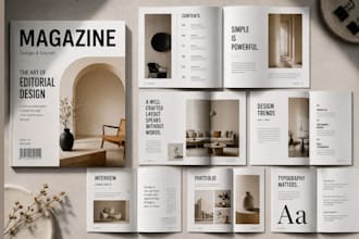 magazine design, catalog, booklet, newsletter, magazine layout, flyer, catalog