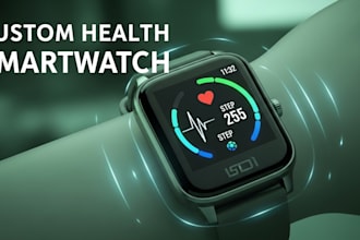 create custom esp32 smartwatches for health tracking