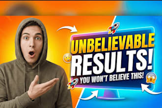 create professional youtube thumbnail,banner,logo for your yt channel