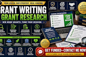 apply for nonprofit grant writing, business grant research