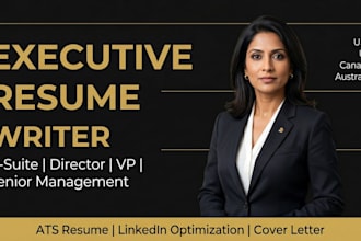 write an executive resume and linkedin profile for senior professionals