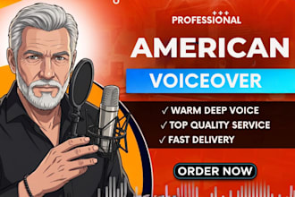 be your deep american male voice over audiobook narrator english voice over male