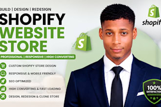 designed shopify store and shopify dropshipping store