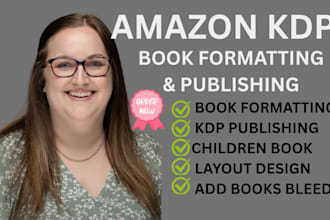 book formatting and amazon kdp book publishing, book translation to english