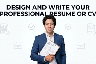 make impressive professional resume design and cv design