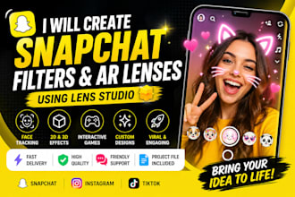 create viral snapchat filters and ar lenses using lens studio