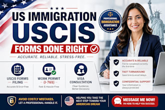 fill US UK immigration uscis form work permit application expert visa consultant