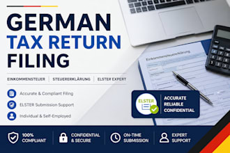 prepare and file german tax return, einkommensteuer, steuererkarung, elster