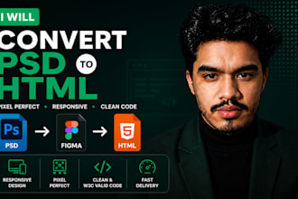 convert PSD to responsive html