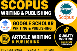 write and publish article on scopus indexed journal, ssci, sci, q1, q2 journals