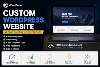 build a fast custom wordpress website without page builders