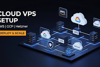 setup AWS gcp hetzner cloud vps website deployment and infrastructure