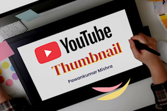 professionally create a youtube thumbnail for you