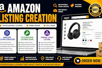 do amazon listing creation fix variation listings issue parent child listing
