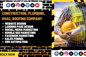 generate plumbing leads hvac roofing leads construction leads contractor website