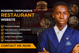 design a restaurant website with online ordering table reservations gloria foods