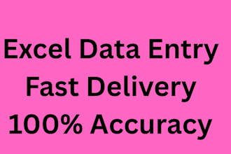 do excel data entry, copy paste, and data cleaning