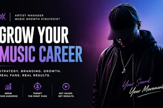 be your artist manager and music social media growth strategist