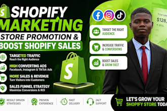 promote shopify store and boost shopify sales with facebook and tiktok ads