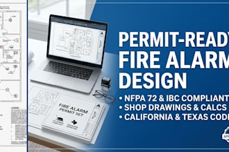 design 4 point fire alarm systems and addressable life safety plans