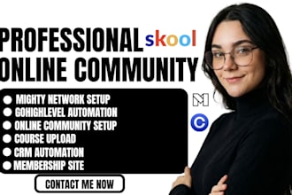 integrate mighty network ghl CRM automation membership site thinkific