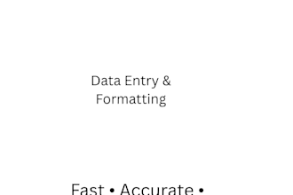 be your virtual assistant for data entry and online tasks